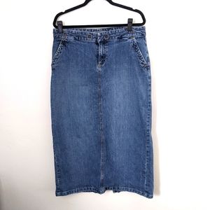 Denim pencil maxi skirt Old Navy sz 12